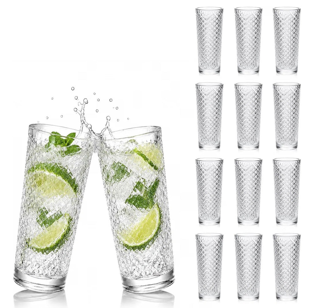 12-Pack 2 oz Heavy-Base Textured Shot Glasses