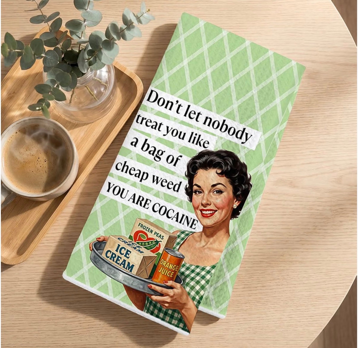 “You Are Cocaine” Funny Kitchen Towel Set – 2 Pack