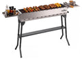 INNOCHEF Foldable Charcoal Grill with Side Prep Tables