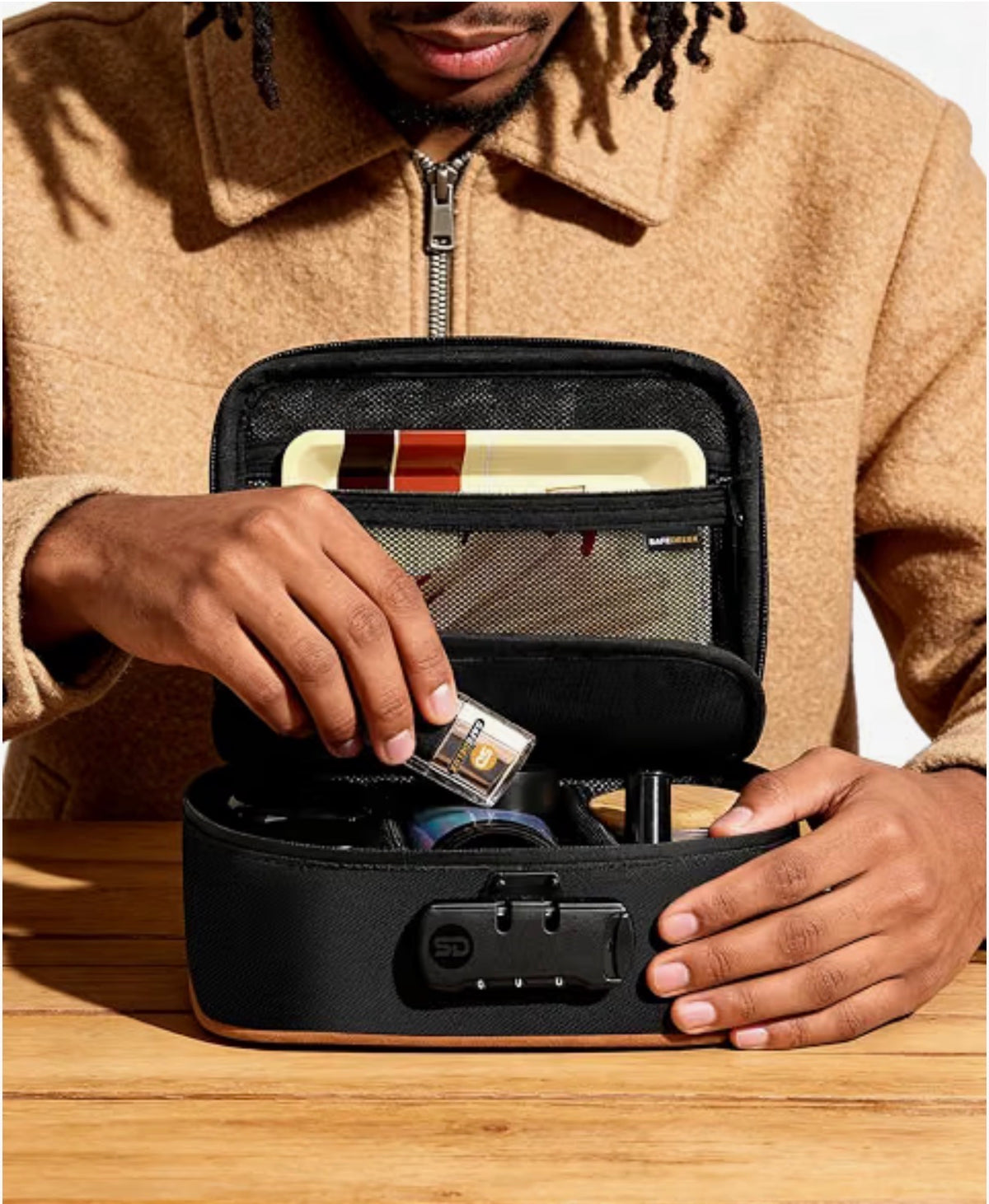 SAFEDELUX Smell-Proof Lockable Storage Bag – Activated Carbon Lining