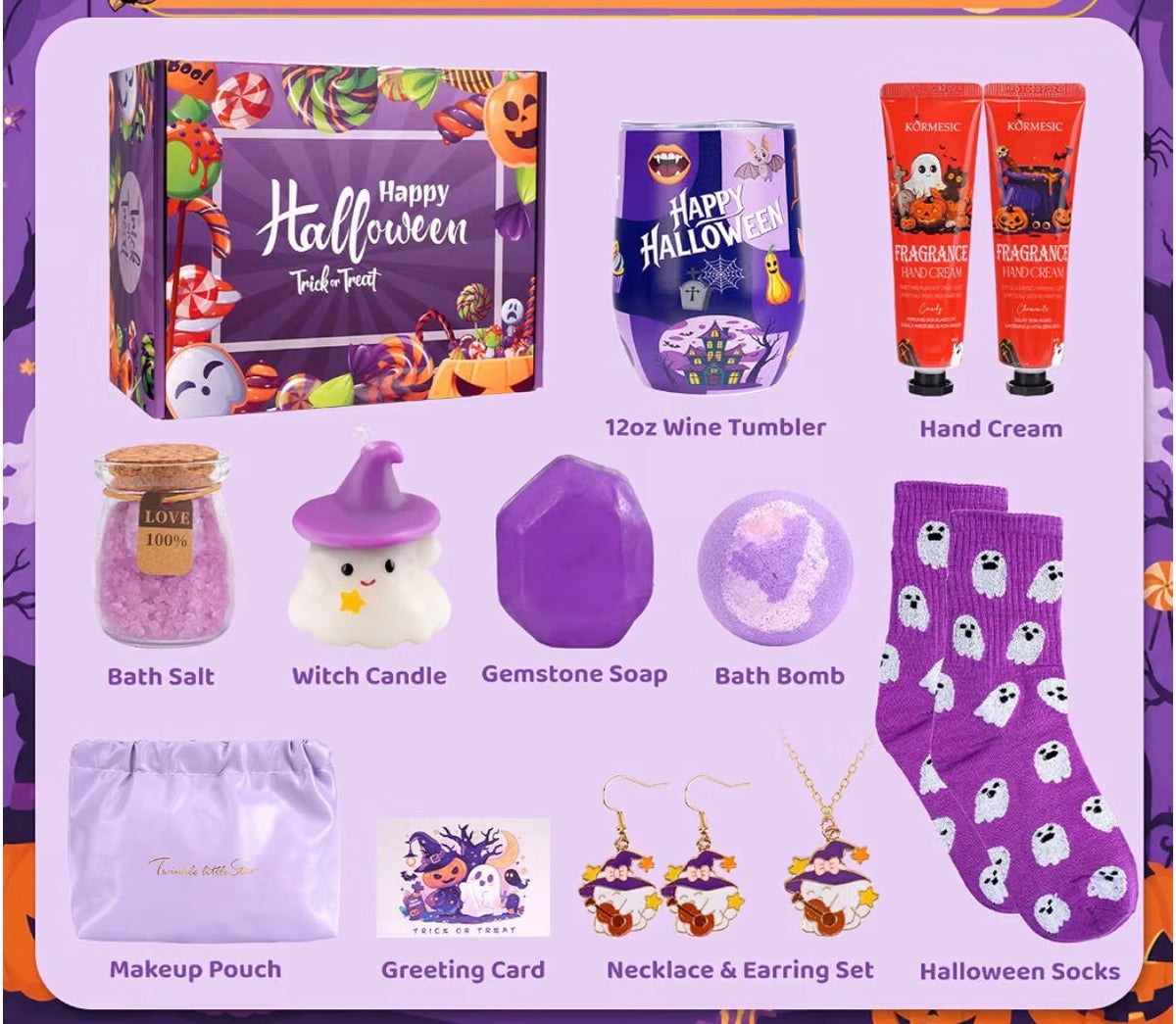 Halloween Self-Care Gift Box 🎃💜