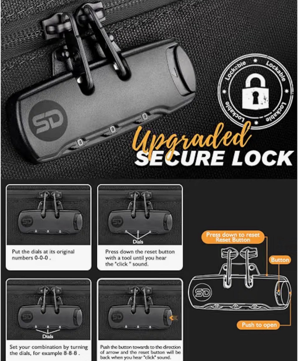 SAFEDELUX Smell-Proof Lockable Storage Bag – Activated Carbon Lining