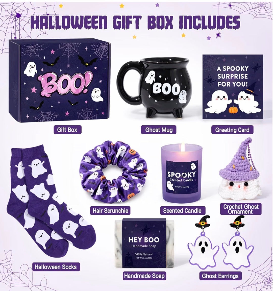 Halloween “Boo” Gift Box | 9-Piece Spooky Gift Set
